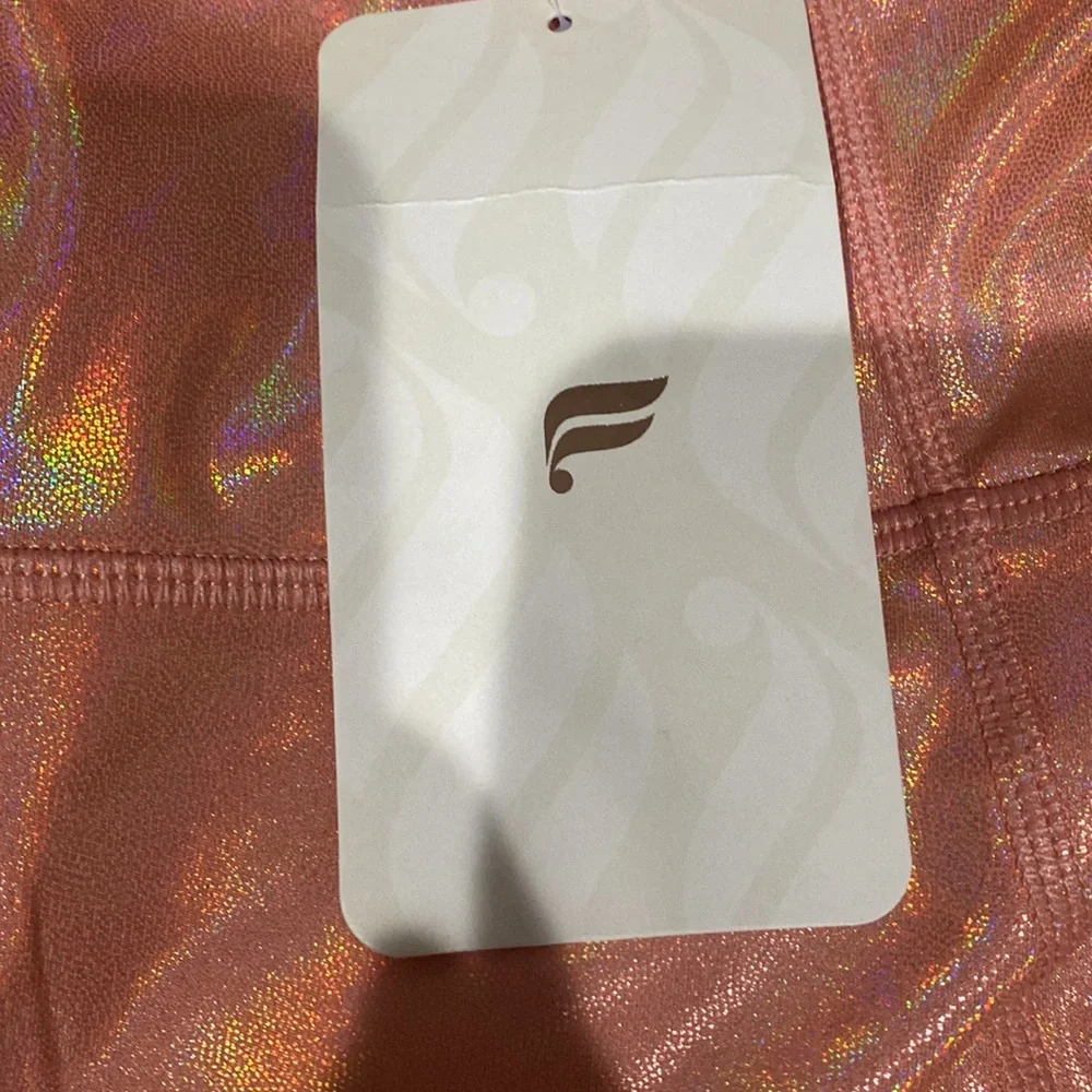 ✨ NWT Fabletics Holo Graphic Orange Leggings ✨ - Picture 3 of 8